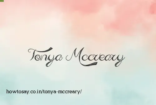 Tonya Mccreary