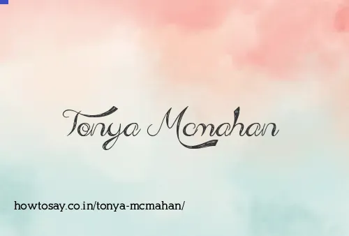 Tonya Mcmahan