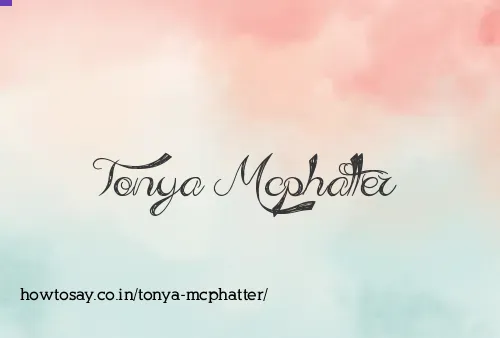 Tonya Mcphatter