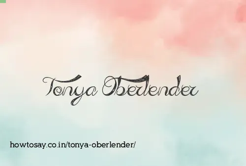 Tonya Oberlender