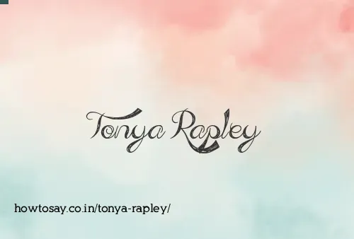 Tonya Rapley