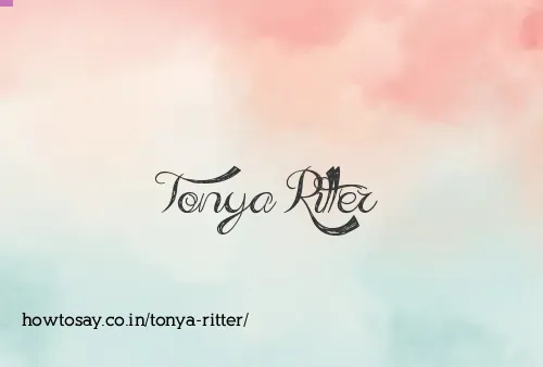 Tonya Ritter