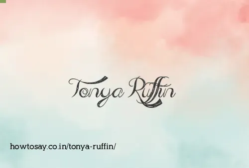 Tonya Ruffin
