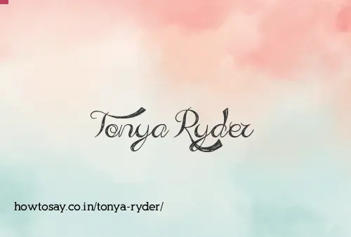 Tonya Ryder