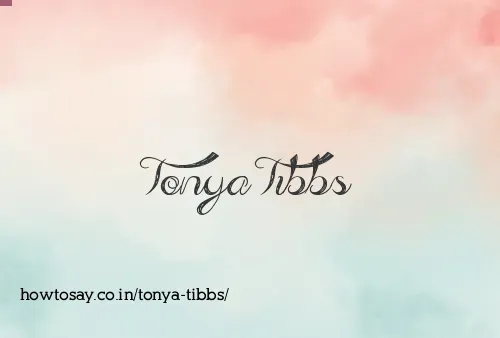 Tonya Tibbs