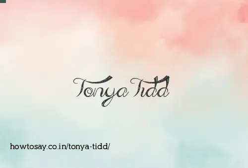 Tonya Tidd