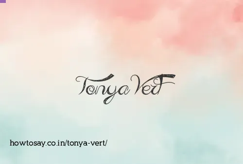 Tonya Vert