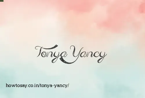 Tonya Yancy