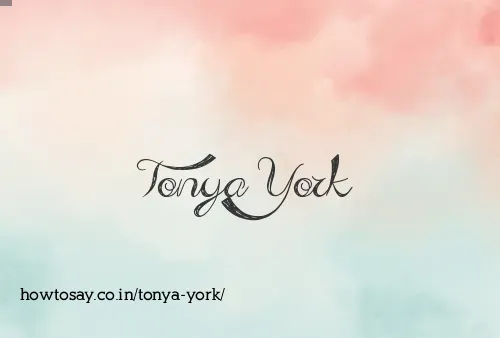 Tonya York
