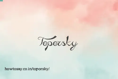 Toporsky