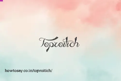 Toproitich
