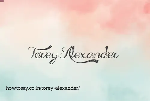 Torey Alexander