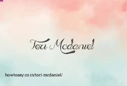 Tori Mcdaniel