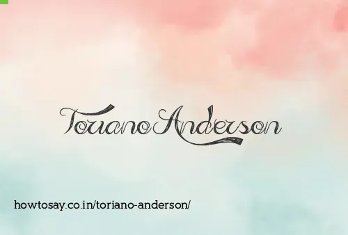 Toriano Anderson