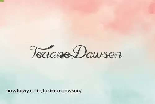 Toriano Dawson