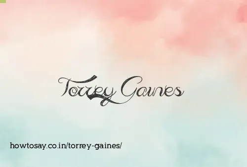 Torrey Gaines