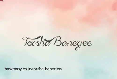 Torsha Banerjee