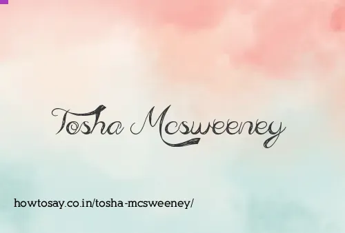 Tosha Mcsweeney