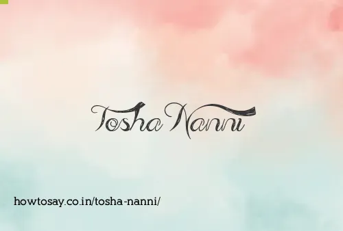 Tosha Nanni