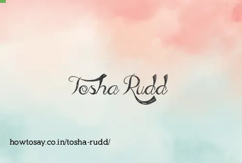 Tosha Rudd