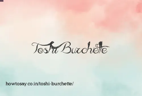 Toshi Burchette