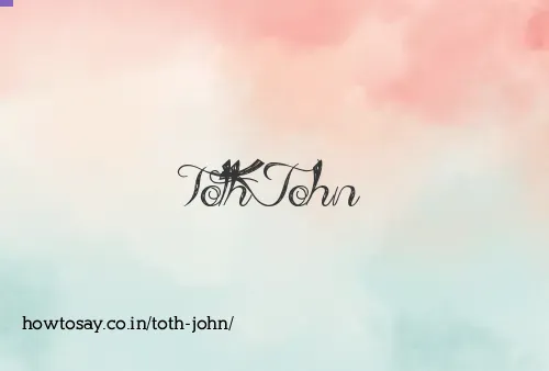 Toth John