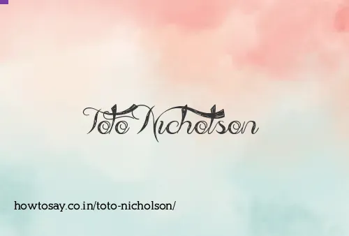 Toto Nicholson