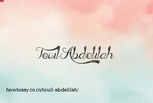 Touil Abdelilah
