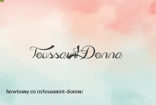 Toussaint Donna