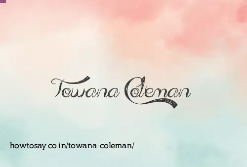 Towana Coleman
