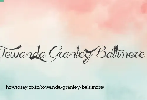 Towanda Granley Baltimore