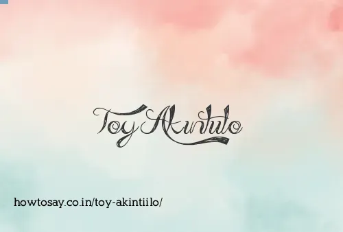 Toy Akintiilo