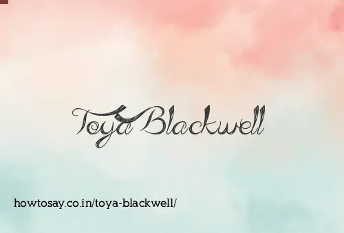 Toya Blackwell