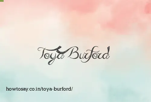 Toya Burford