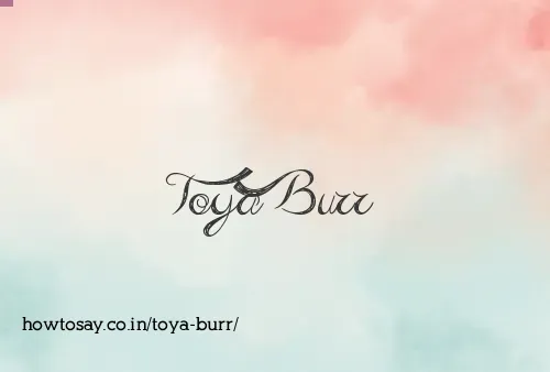 Toya Burr