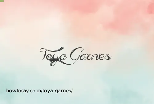 Toya Garnes