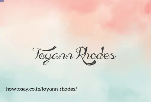 Toyann Rhodes