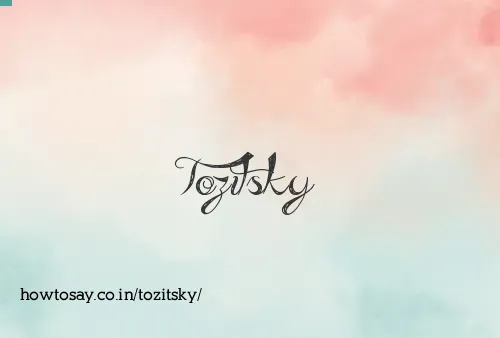 Tozitsky