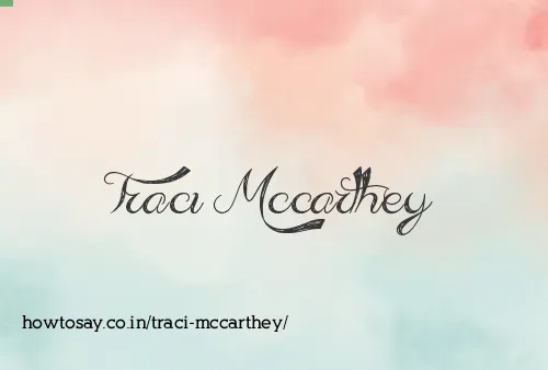 Traci Mccarthey