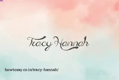 Tracy Hannah