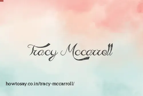 Tracy Mccarroll