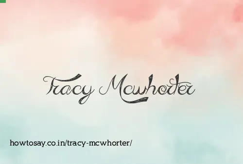 Tracy Mcwhorter