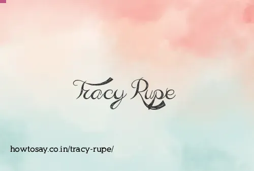 Tracy Rupe