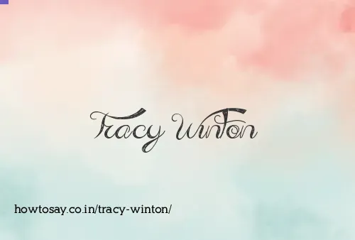 Tracy Winton