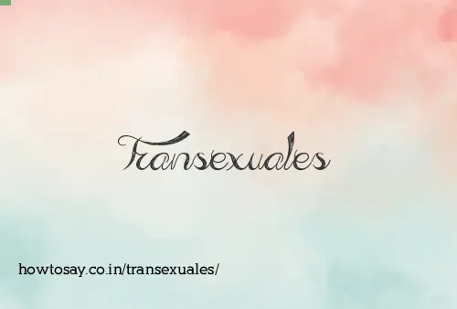 Transexuales