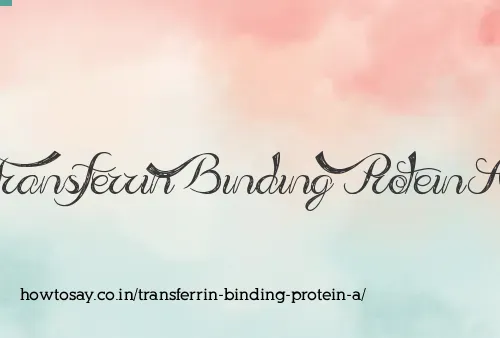 Transferrin Binding Protein A