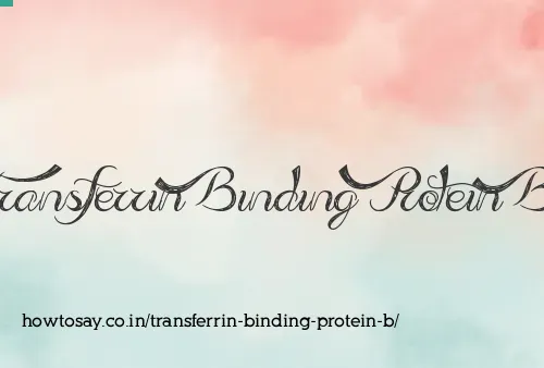 Transferrin Binding Protein B