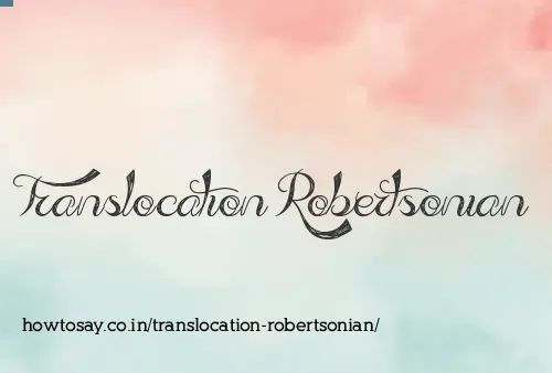 Translocation Robertsonian