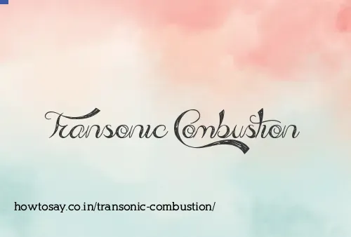 Transonic Combustion
