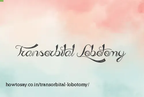 Transorbital Lobotomy